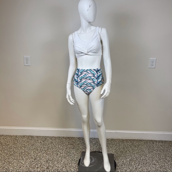 Kaehony Coco 2 Piece Bathing Suit with High Waisted Bottoms - Picture 1 of 6